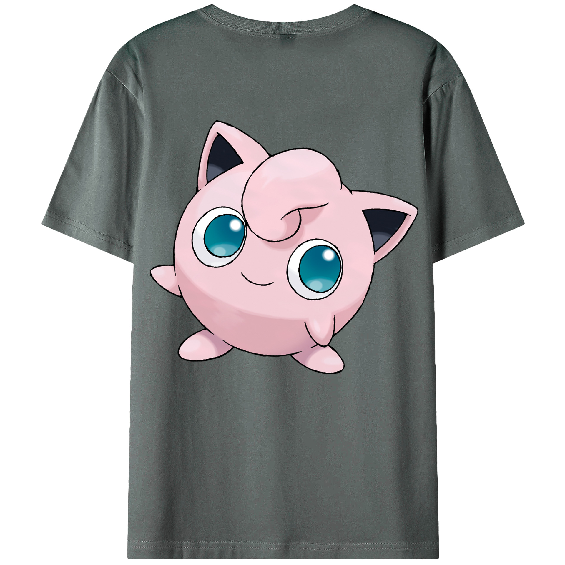 （画像用） ポケットモンスター Pokémon 綿100％ メンズ半袖Tシャツ（バックプリント） 通気性